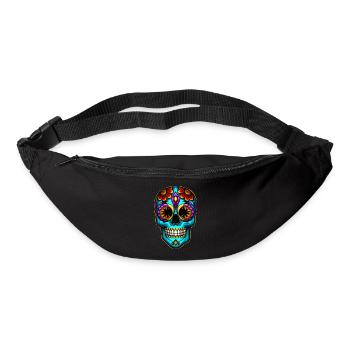 Skull Mexican Style, Día de Muertos - Gürteltasche - Schwarz - Vorne