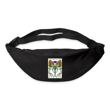 Elefantenkopf - Gürteltasche - Schwarz - Vorne