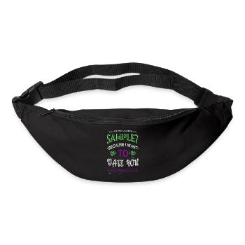 funny gift idea geek night sky spaceship quote - Gürteltasche - Schwarz - Vorne