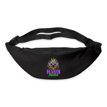 Let's Get The Mardi Started Mardi Gras Party - Gürteltasche - Schwarz - Vorne