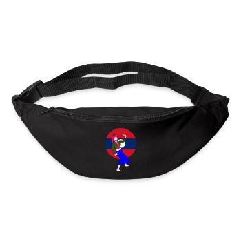Laos Lao Laotians Pride Flag County I Gift - Bum bag - black - Front