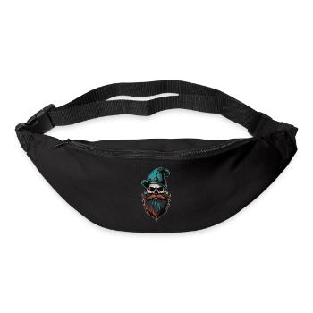 Vieille barbe de crâne - Sac banane - noir - Devant