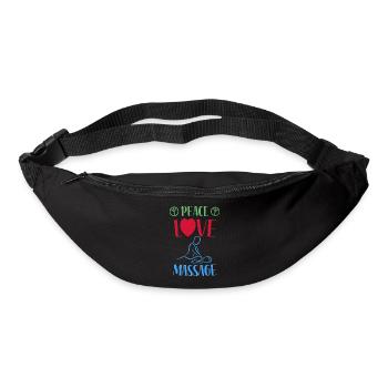 Frieden Liebe Massage - Gürteltasche - Schwarz - Vorne