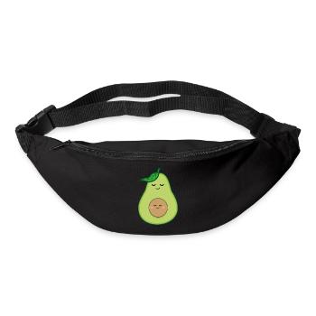 Avocado - Schwangerschafts - Design - Gürteltasche - Schwarz - Vorne