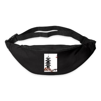 Japanische Turmbrücke - Gürteltasche - Schwarz - Vorne