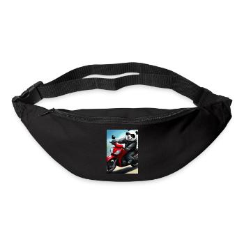 Motorrad-Panda - Gürteltasche - Schwarz - Vorne