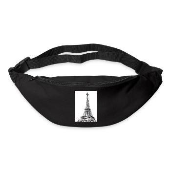 Eiffelturm-Gemälde - Gürteltasche - Schwarz - Vorne