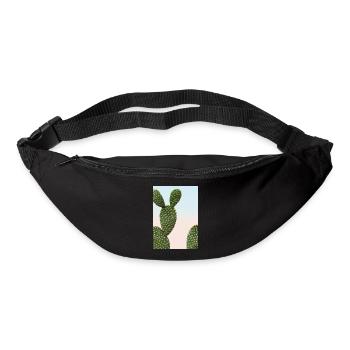 Ausgefallener Kaktus - Gürteltasche - Schwarz - Vorne