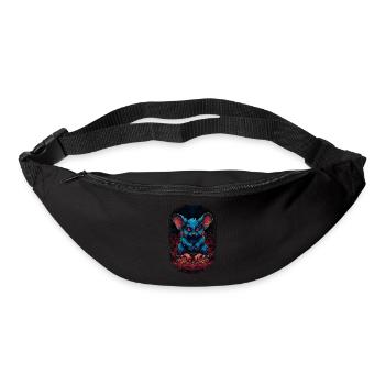 flower power joke happy fun peace for paris - Bum bag - black - Front