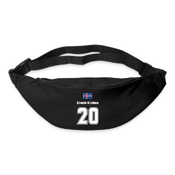Island Trikot Nr.20 - Gürteltasche - Schwarz - Vorne