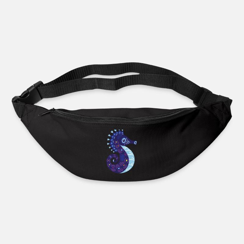 Meerestiere - Gürteltasche - Schwarz