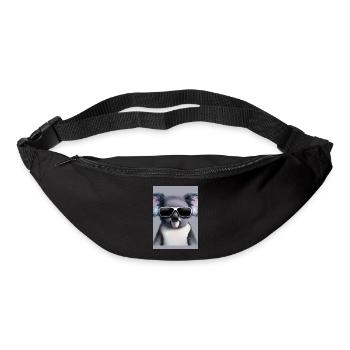Koala mit Sonnenbrille - Gürteltasche - Schwarz - Vorne