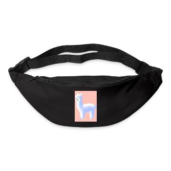 Pastell-Alpaka - Gürteltasche - Schwarz - Vorne