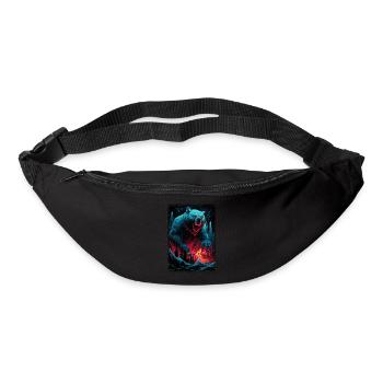 funny sayings caffeine addict bridge the gap - Bum bag - black - Front