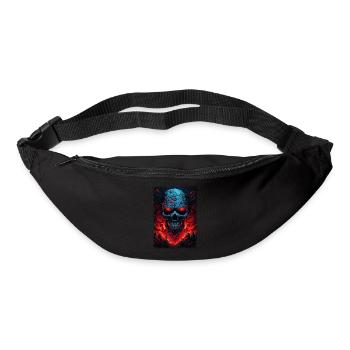 Citation drôle Squelette humain Sale Citation d’anniversaire - Sac banane - noir - Devant