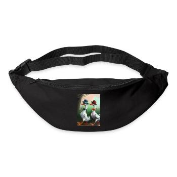 Zwei Enten - Gürteltasche - Schwarz - Vorne