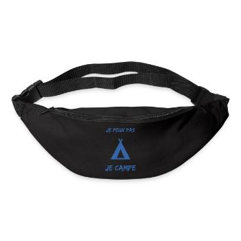 CAMPING. CAMPER. JE PEUX PAS. HUMOUR. VACANCES - Sac banane - noir - Devant