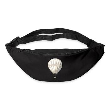 weißer Heißluftballon - Gürteltasche - Schwarz - Vorne
