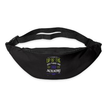 drôle dictons cool génial heureux - Sac banane - noir - Devant
