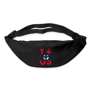 Laos Lao Laotian Flag Elephant Lao I Gift - Bum bag - black - Front