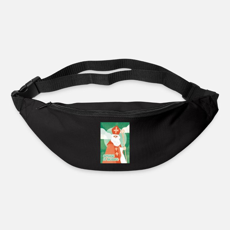 joyeuse st nicolas - Sac banane - noir