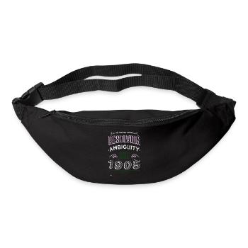 citation humour école écrire drôles dictons cadeau - Sac banane - noir - Devant