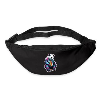 Panda / Animal / Zoo / Bamboo / Wild / Childlike - Bum bag - black - Front