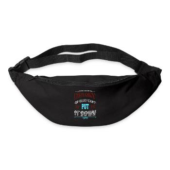 Gardien de livre cadeau cadeau d’anniversaire idée cadeau idée cadeau - Sac banane - noir - Devant