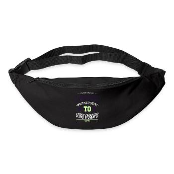 quote love geek birthday inspirational feminine - Bum bag - black - Front
