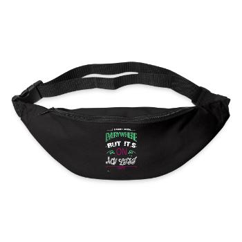 typography gift idea attitude hike art joke - Gürteltasche - Schwarz - Vorne