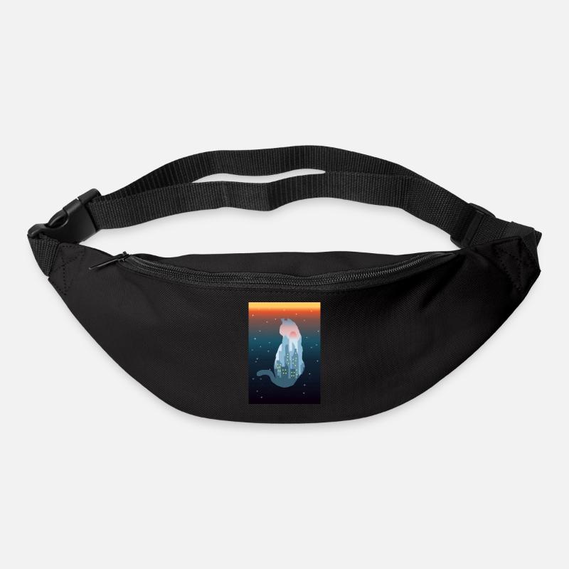 Chaton - Sac banane - noir