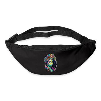 Afro Frau - Schönheit - Gürteltasche - Schwarz - Vorne