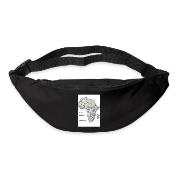 I'm from Africa slogan - Bum bag - black - Front