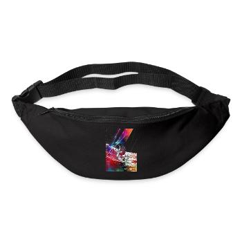 Yacht racing sport art #yachting - Bum bag - black - Front