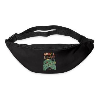 Adventure Cycling Travel Tee Gravel Bike - Bum bag - black - Front