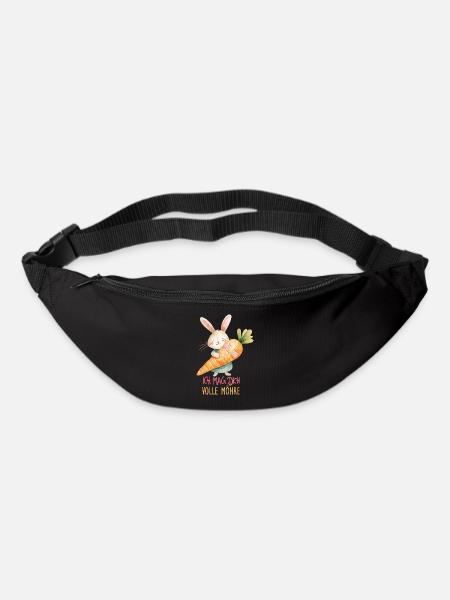 Ich mag Dich volle Möhre - Gürteltasche - Schwarz