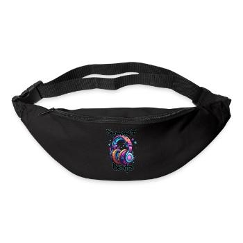 Kopfhörer / Audio / Musik / Klang / cool - Gürteltasche - Schwarz - Vorne