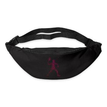 Pickleball Racquetball Jeux de pickleball Hommes - Sac banane - noir - Devant