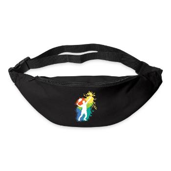 Schöne Tennis Grafik Design Geschenkidee - Gürteltasche - Schwarz - Vorne