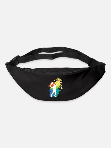 Belle idee cadeau design graphique Tennis - Sac banane - noir