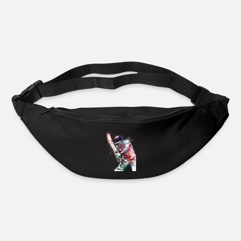 Cricket-Sportkunst #cricket - Gürteltasche - Schwarz