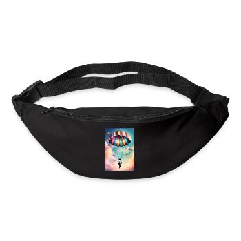 Colorful parachute - Bum bag - black - Front