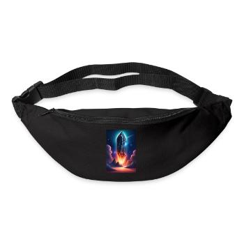 Gigantesque mystérieux météoroïde venu de l’espace - Sac banane - noir - Devant