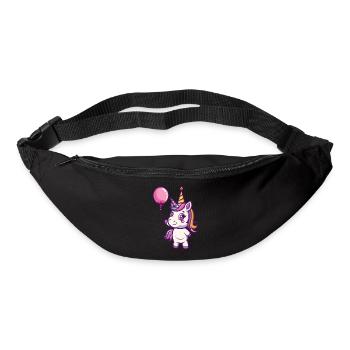Unicorn Birthday Comic Cute - Bum bag - black - Front