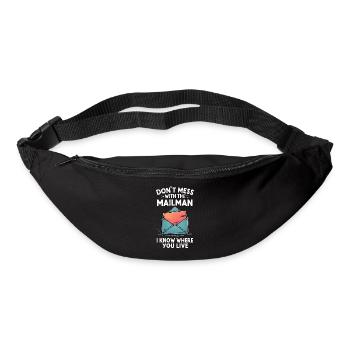 Lustiger Spruch für Postboten - Gürteltasche - Schwarz - Vorne