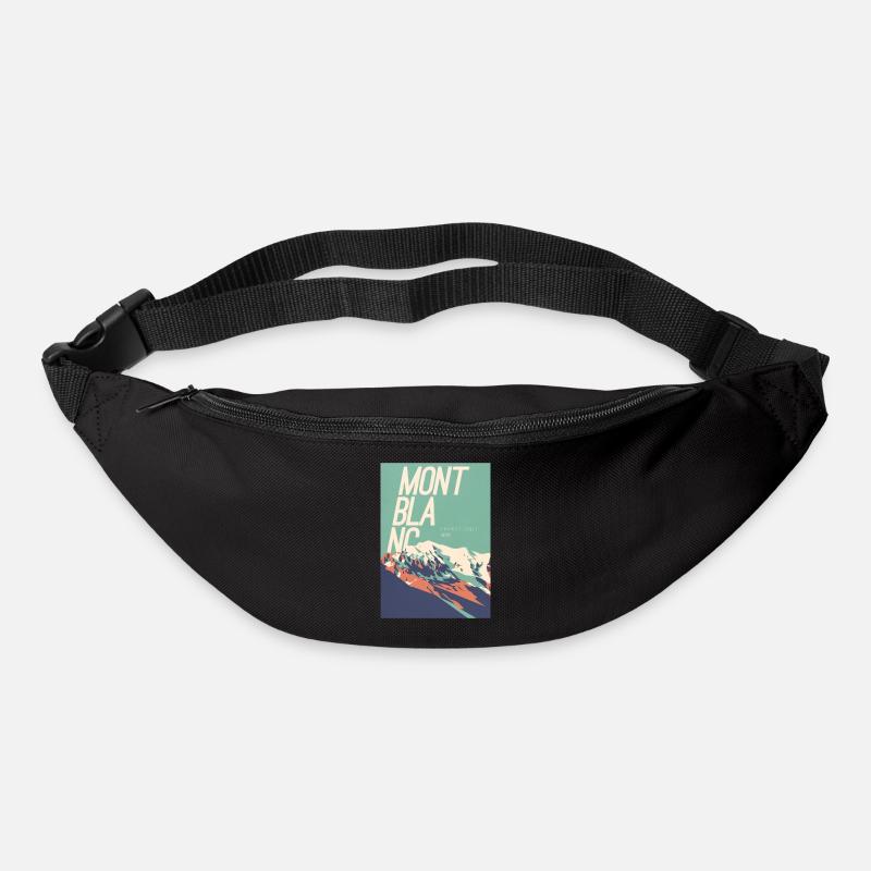 L’élégance du Mont Blanc - Sac banane - noir