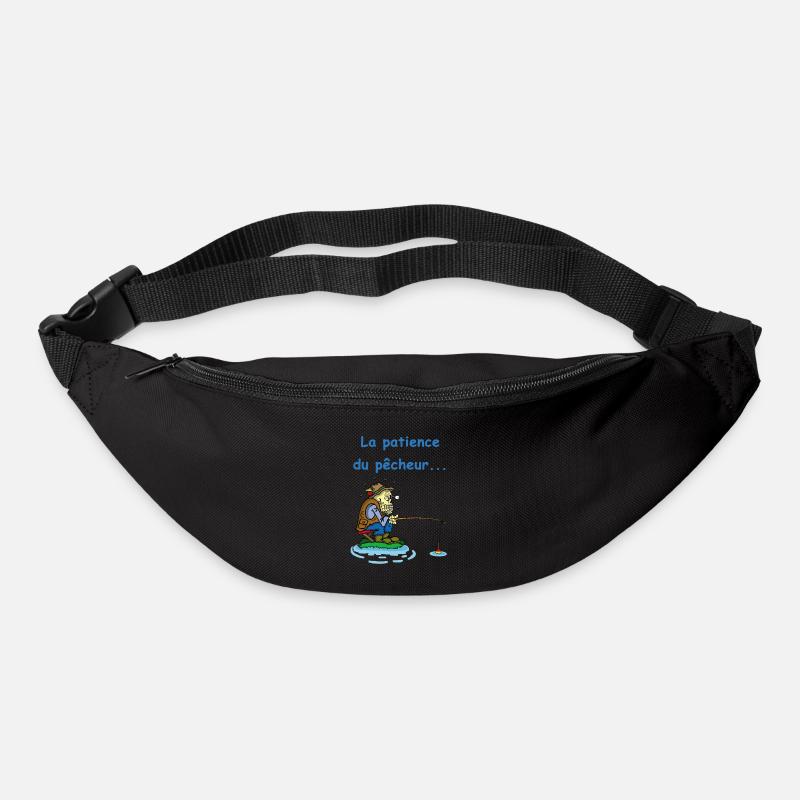 La patience du pêcheur - Sac banane - noir