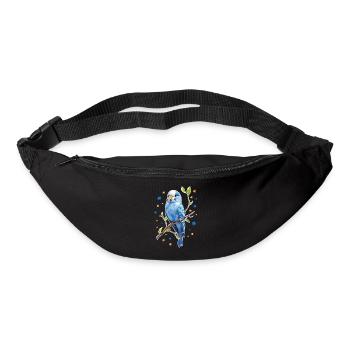 Étoiles de perruche - Sac banane - noir - Devant