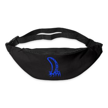 Tentakel Kraken Monster aufgerissens Shirt Alien - Gürteltasche - Schwarz - Vorne