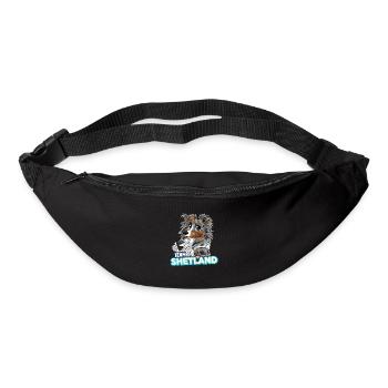 TEAM Shetland - Bleu Merle Tricolore - Sac banane - noir - Devant